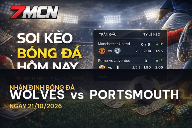 7M nhận định Wolves vs Portsmouth: Cuộc chiến không thể xem nhẹ